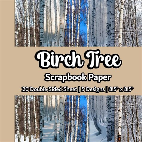 birch tree scrapbook paper Doc