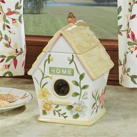 birdhouse cookie jar