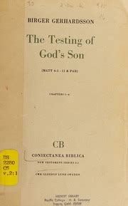 birger gerhardsson testing of gods son Epub