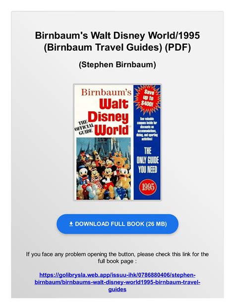 birnbaums walt disney world or 1995 birnbaum travel guides Kindle Editon