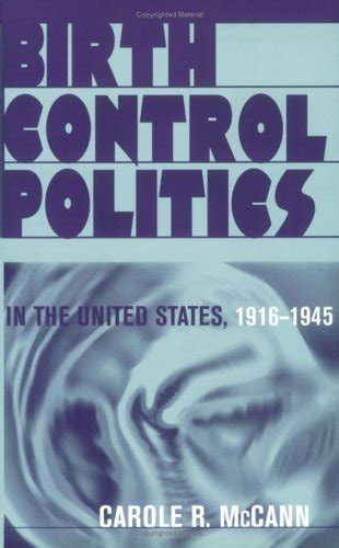 birth control politics in the united states 1916 1945 Reader