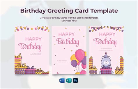Birthday Card Template