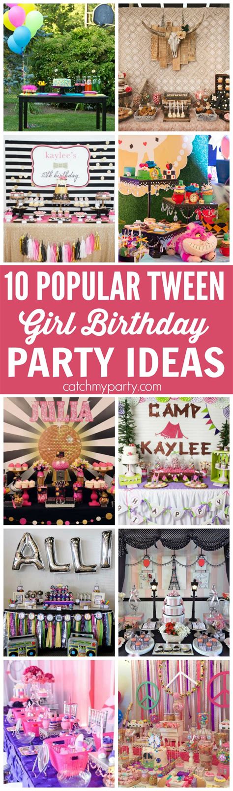 birthday party ideas for tweens