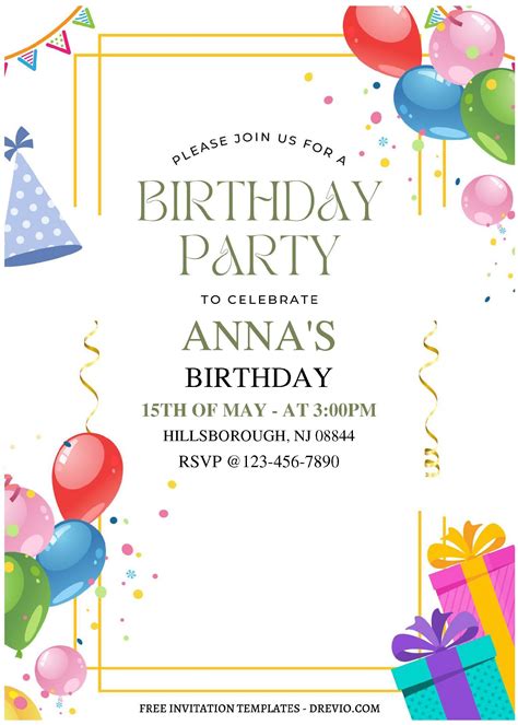 Birthday Party Template
