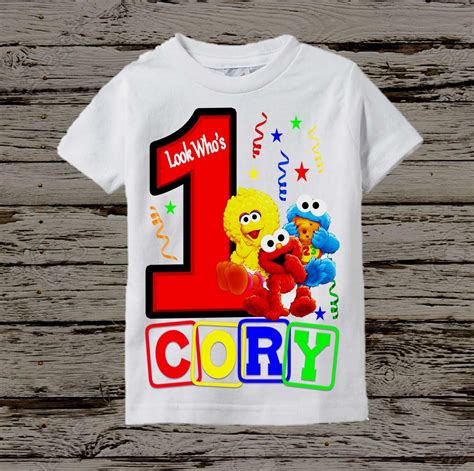 birthday sesame street shirt