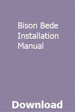 bison-bede-installation-manual Ebook PDF