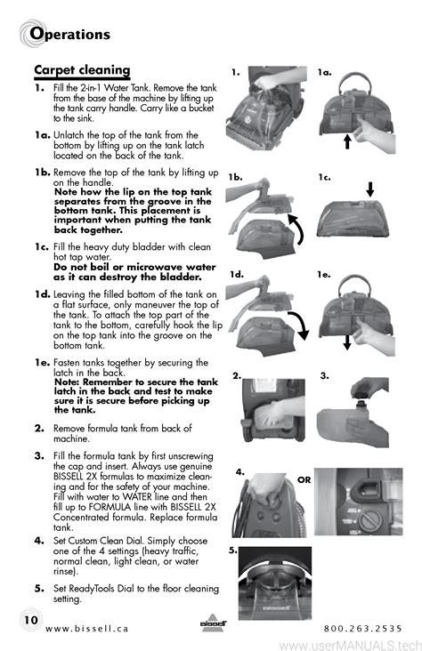 bissell model 9300 manual PDF