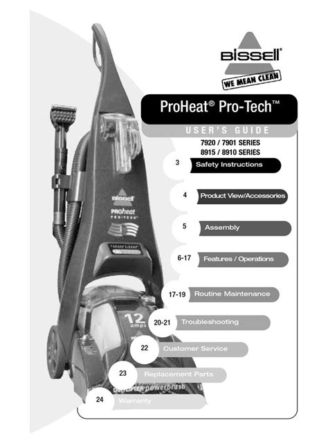 bissell proheat pro tech repair manual Doc