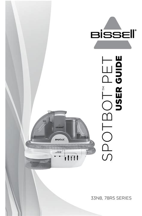 bissell spotbot pet compact deep cleaner manual PDF