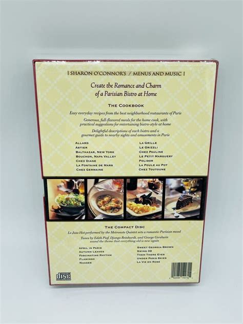 bistro swinging french jazz favorite parisian bistro recipes cookbook and music cd boxed set Reader