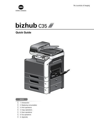 bizhub c35 quick guide Doc