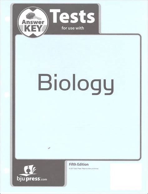 bju biology test answer key 4th edition Reader