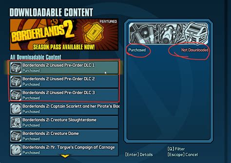 bl2 dlc order