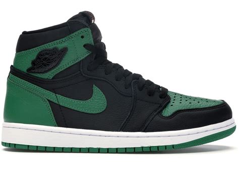 black and green air jordan 1