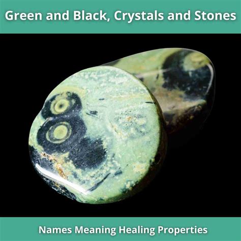 black and green crystals