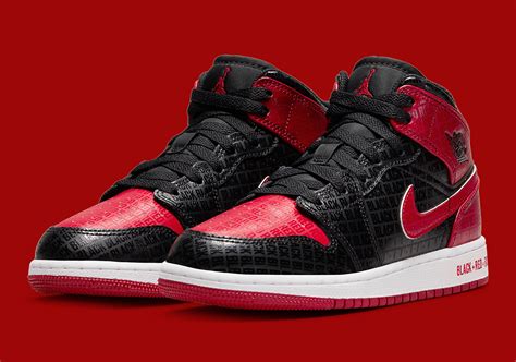 black and red Air Jordan 1s