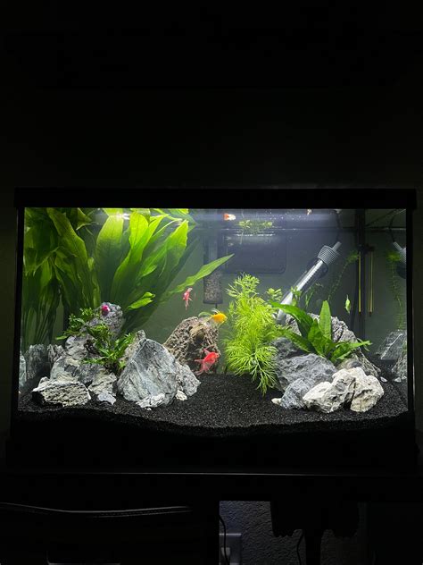 black aquarium sand