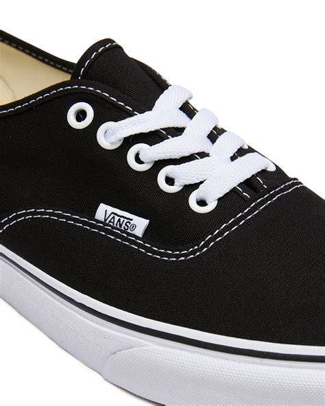 black authentic vans