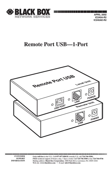 black box ac044a r2 owners manual PDF