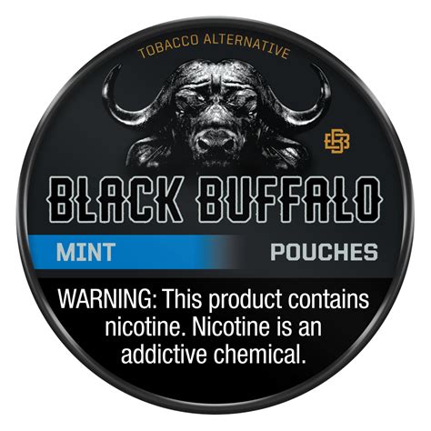 black buffalo mint pouches