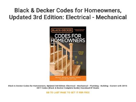 black decker codes for homeowners updated 3rd edition black decker codes for homeowners updated 3rd edition Doc