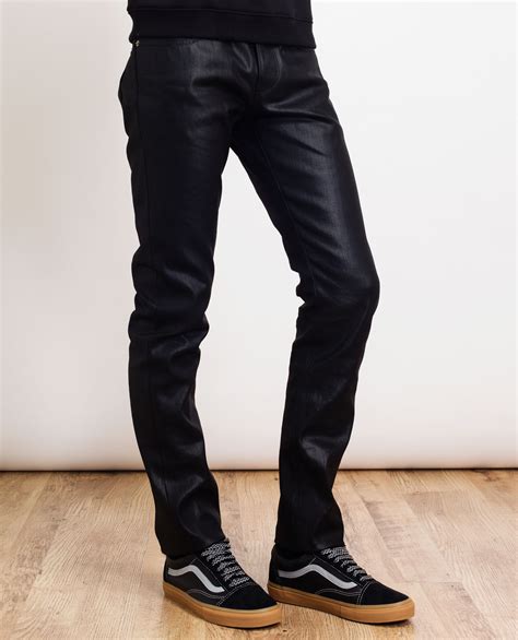 black denim jeans men