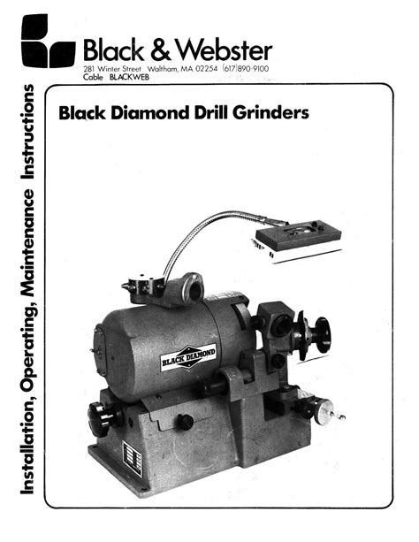 black diamond drill sharpener manual sought Kindle Editon