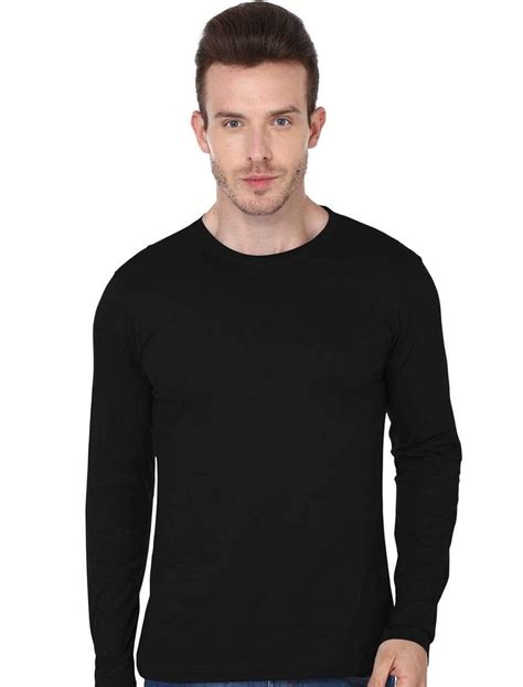 black full sleeve t shirt