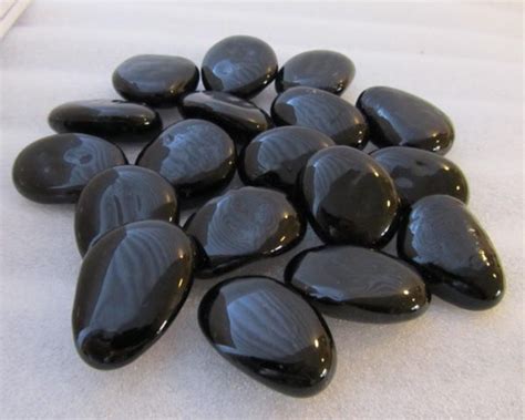 black glass stone