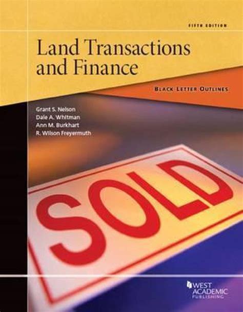 black letter outline on land transactions and finance Epub