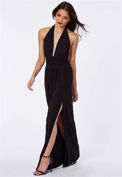 black maxi dress