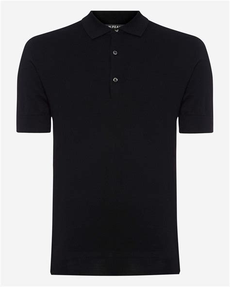 black polo shirt