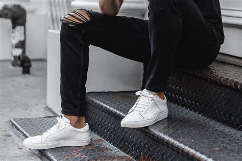 black shoes white jeans