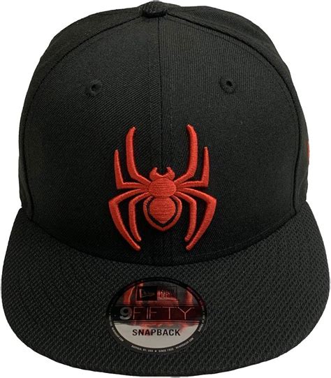 black spiderman with hat