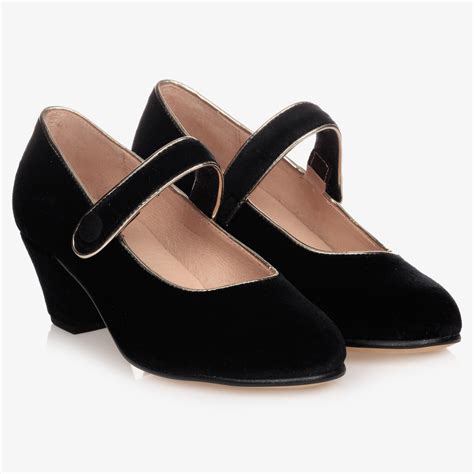 black velvet shoes