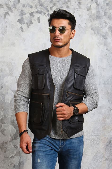 black vest for men