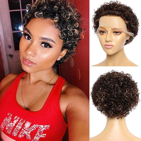 black wig short curly