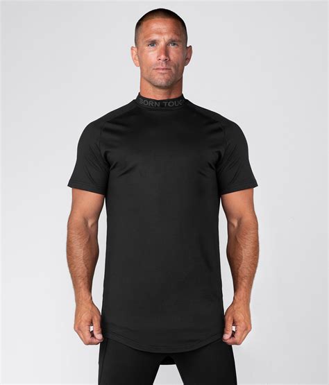 black workout shirt