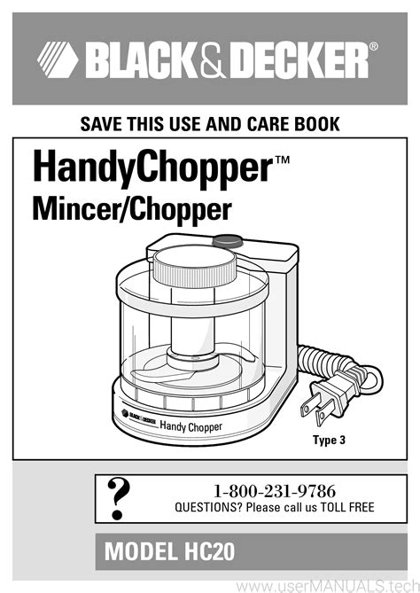 blackanddecker hc20 owners manual Epub