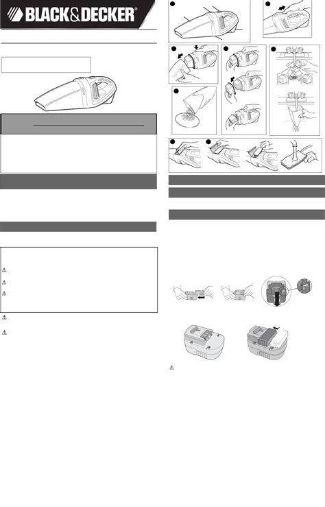 blackanddecker spv1800 vacuums owners manual PDF