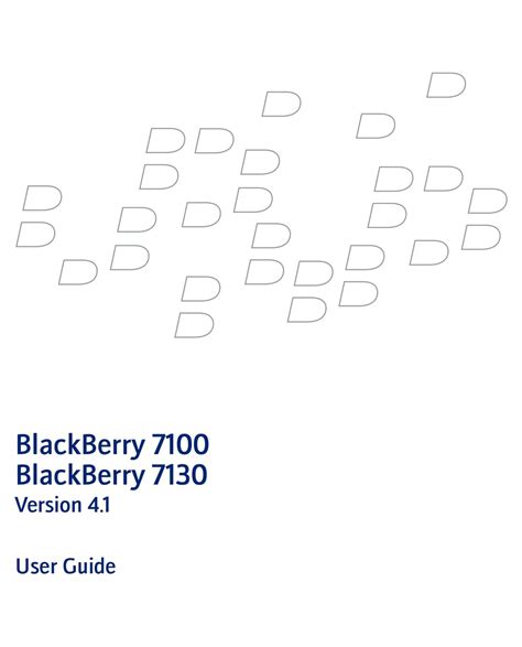 blackberry 7130c user instructions PDF