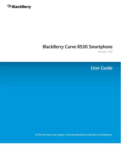 blackberry 8530 manual Reader