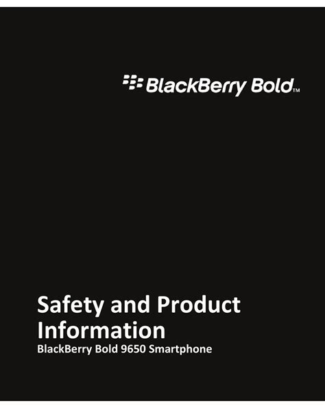 blackberry bold 9650 manual download PDF