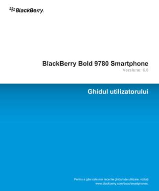 blackberry bold 9780 user manual PDF