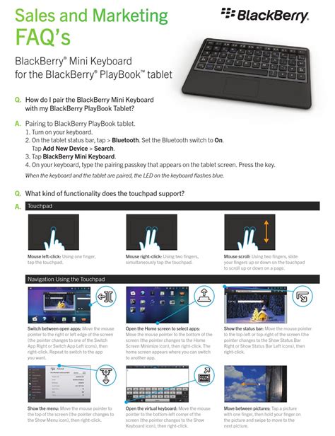 blackberry playbook mini keyboard user guide Reader