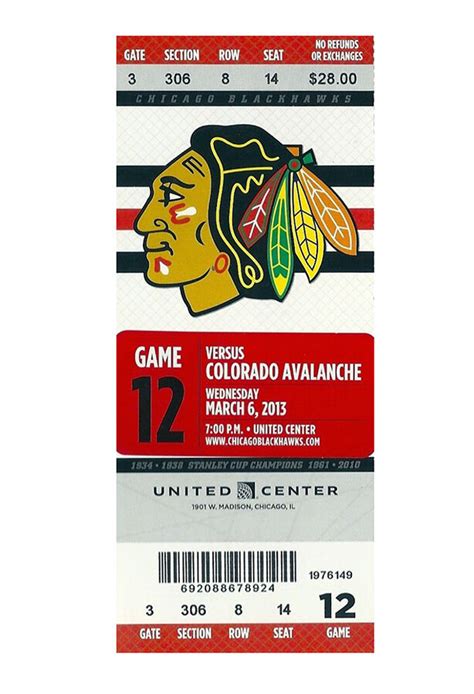 blackhawks game tickets PDF