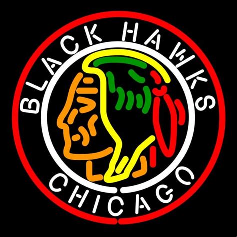 blackhawks neon sign Reader