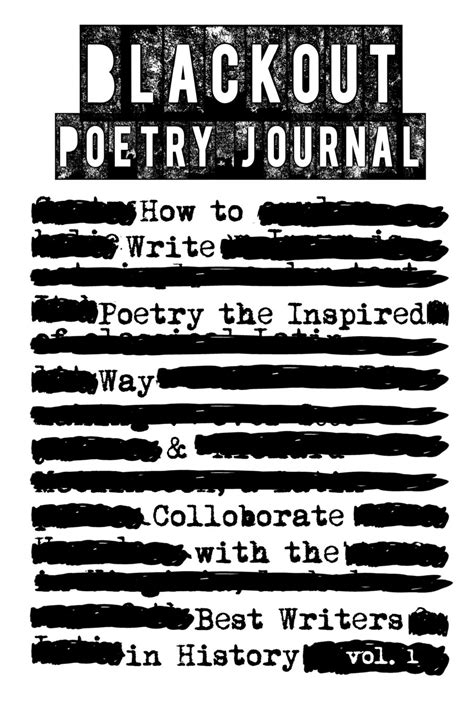 blackout poetry journal inspired colloborate PDF