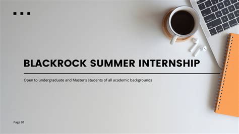 blackrock summer internship