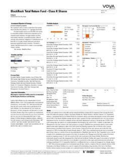 blackrock total return fund - class k